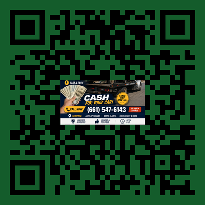 Scan to sell your junk car